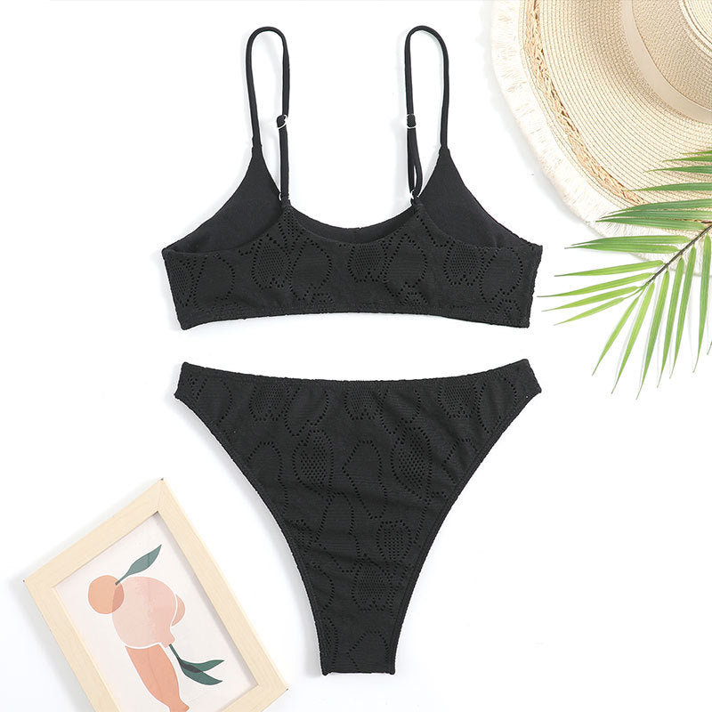 Sleeveless Swimsuit Bikini Set Padded Swimwear Sexy Bikini Women Mesh Shawl Bella Mia